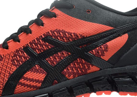 ⁦נעלי אסיקס-ASICS - KNIT - Light-Red Black⁩ – תמונה ⁦7⁩