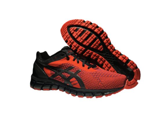 ⁦נעלי אסיקס-ASICS - KNIT - Red Black⁩ – תמונה ⁦6⁩