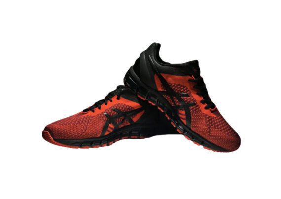 ⁦נעלי אסיקס-ASICS - KNIT - Red Black⁩ – תמונה ⁦7⁩