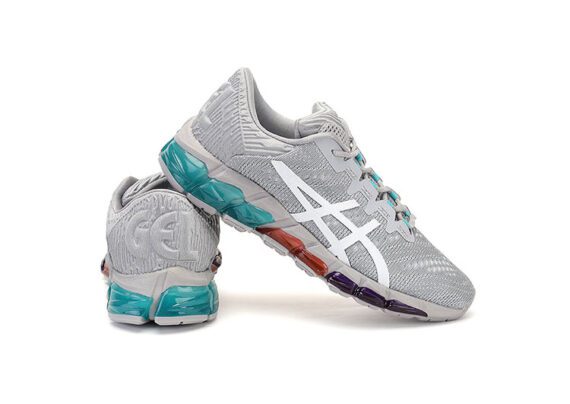 ⁦נעלי אסיקס-ASICS - QUANTUM - Acquard Noodles JCQ - Light Gray Blue - Female⁩ – תמונה ⁦5⁩