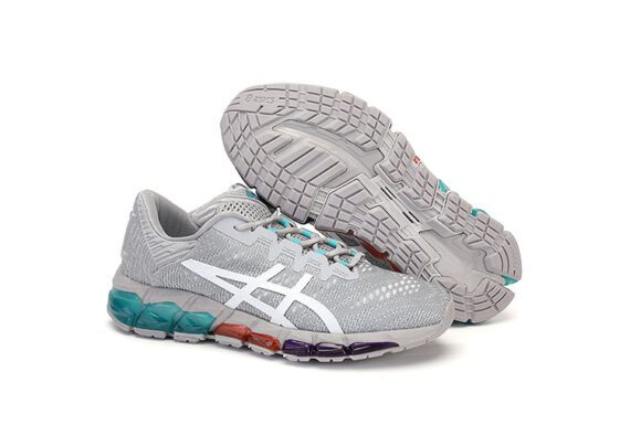 ⁦נעלי אסיקס-ASICS - QUANTUM - Acquard Noodles JCQ - Light Gray Blue - Female⁩ – תמונה ⁦6⁩