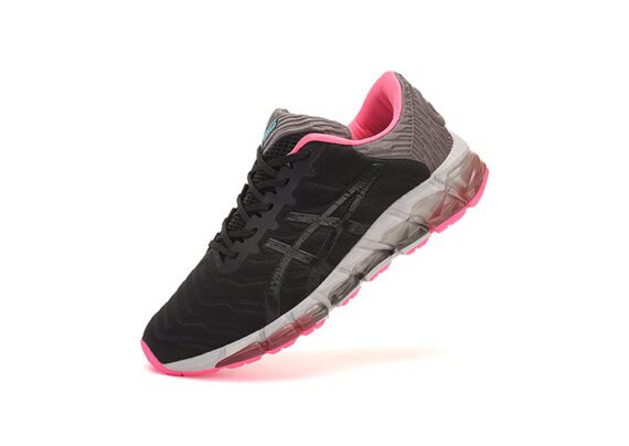 נעלי אסיקס-ASICS - QUANTUM - Black Gray & Pink