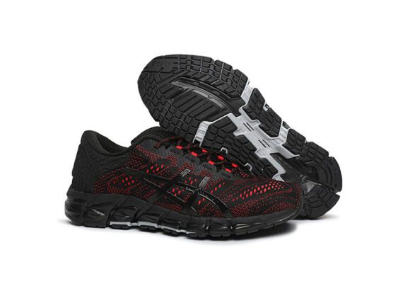 ⁦נעלי אסיקס-ASICS - QUANTUM - Jacquard Noodle JCQ -Black Red⁩ – תמונה ⁦3⁩