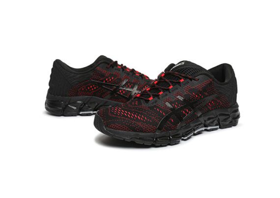 ⁦נעלי אסיקס-ASICS - QUANTUM - Jacquard Noodle JCQ -Black Red⁩ – תמונה ⁦2⁩