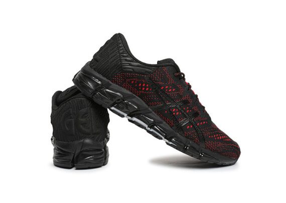 ⁦נעלי אסיקס-ASICS - QUANTUM - Jacquard Noodle JCQ -Black Red⁩ – תמונה ⁦4⁩