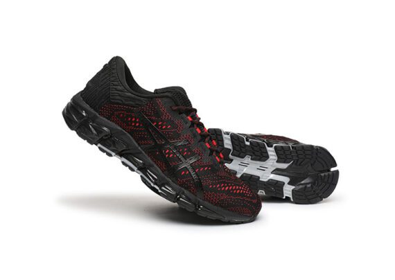 ⁦נעלי אסיקס-ASICS - QUANTUM - Jacquard Noodle JCQ -Black Red⁩ – תמונה ⁦5⁩