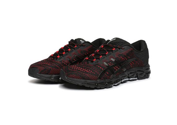 ⁦נעלי אסיקס-ASICS - QUANTUM - Jacquard Noodle JCQ -Black Red⁩ – תמונה ⁦6⁩