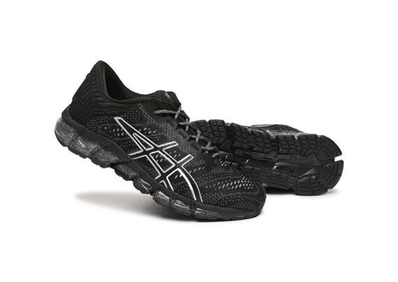 ⁦נעלי אסיקס-ASICS - QUANTUM - Jacquard Noodle JCQ - Black & White⁩ – תמונה ⁦3⁩