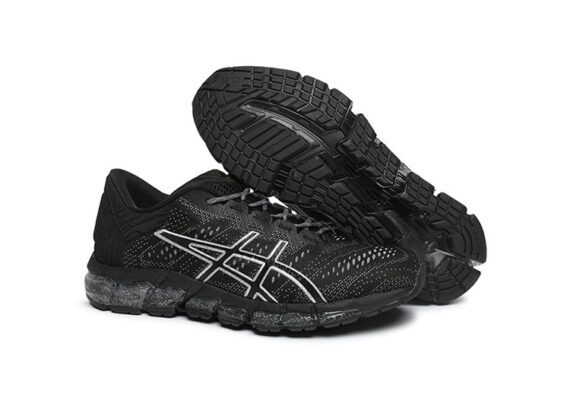 ⁦נעלי אסיקס-ASICS - QUANTUM - Jacquard Noodle JCQ - Black & White⁩ – תמונה ⁦6⁩