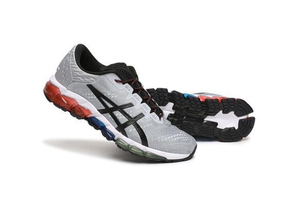 ⁦נעלי אסיקס-ASICS - QUANTUM - Jacquard Noodle JCQ - Grey Black⁩ – תמונה ⁦5⁩