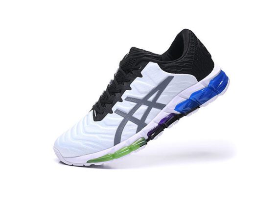 נעלי אסיקס-ASICS - QUANTUM - White Black Green Dark Gray