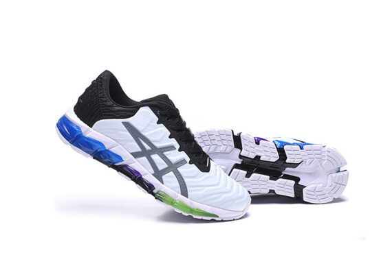 ⁦נעלי אסיקס-ASICS - QUANTUM - White Black Green Dark Gray⁩ – תמונה ⁦4⁩