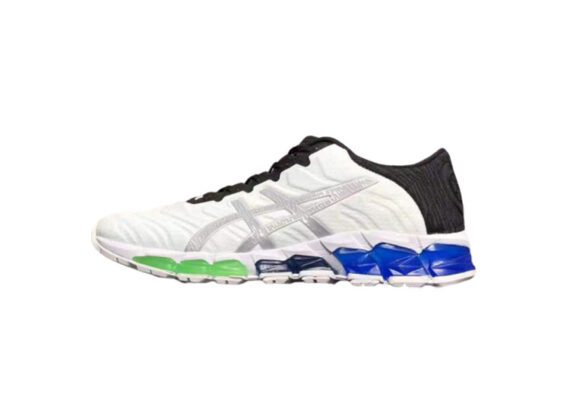 נעלי אסיקס-ASICS - QUANTUM - White Black Green Light Gray