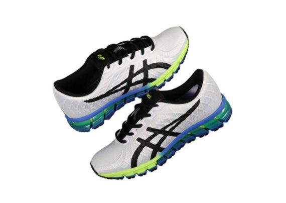 ⁦נעלי אסיקס-ASICS - White Black Green⁩ – תמונה ⁦4⁩