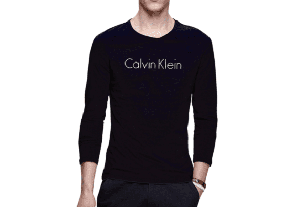 CK Long Sleeve Round Neck-Black