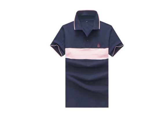 CK POLO TSHIRT MEN -Navy Blue & Red