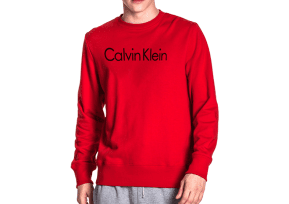 CK Round Neck Sweater Men -Red