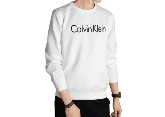 CK Round Neck Sweater Men -White