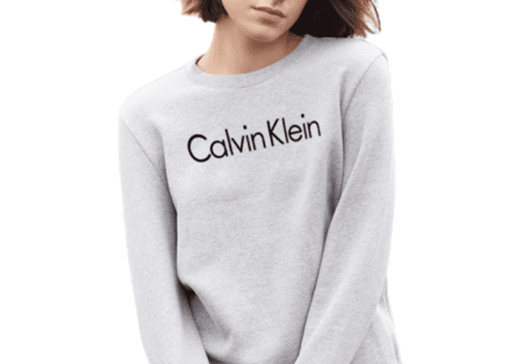 ⁦CK Round Neck Sweater Women-Gray⁩ – תמונה ⁦2⁩