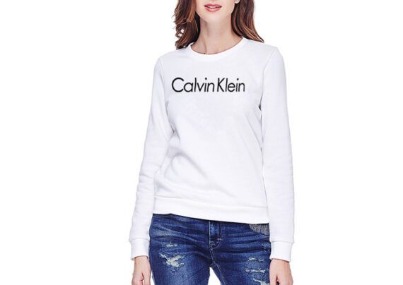 CK Round Neck Sweater Women-White