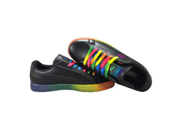 ⁦נעלי פומה-puma CLYDE PRIDE colorful casual sneakers-Black⁩ – תמונה ⁦6⁩