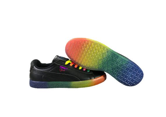 ⁦נעלי פומה-puma CLYDE PRIDE colorful casual sneakers-Black⁩ – תמונה ⁦9⁩