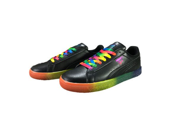 ⁦נעלי פומה-puma CLYDE PRIDE colorful casual sneakers-Black⁩ – תמונה ⁦2⁩