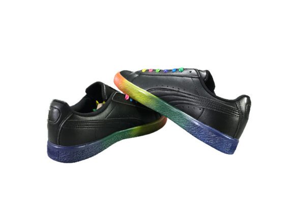 ⁦נעלי פומה-puma CLYDE PRIDE colorful casual sneakers-Black⁩ – תמונה ⁦7⁩