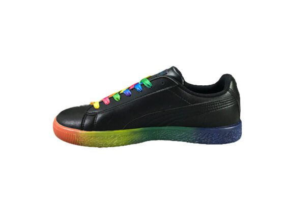 נעלי פומה-puma CLYDE PRIDE colorful casual sneakers-Black