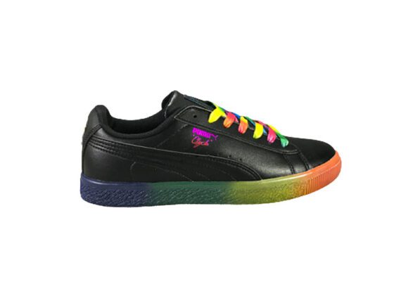 ⁦נעלי פומה-puma CLYDE PRIDE colorful casual sneakers-Black⁩ – תמונה ⁦3⁩