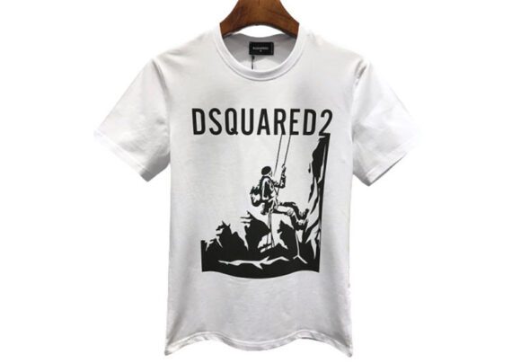 DSQUARED2 TSHIRT MEN SHORT - Black White Combo