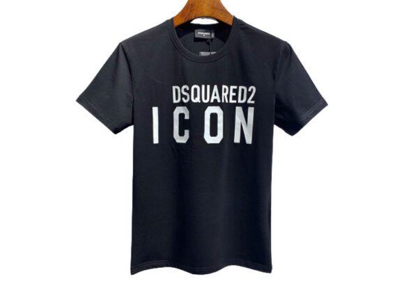 DSQUARED2 TSHIRT MEN SHORT - Black & White Logo