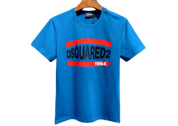 DSQUARED2 TSHIRT MEN SHORT - Blue Red & Black