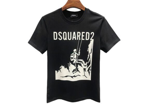 DSQUARED2 TSHIRT MEN SHORT - White Black Combo