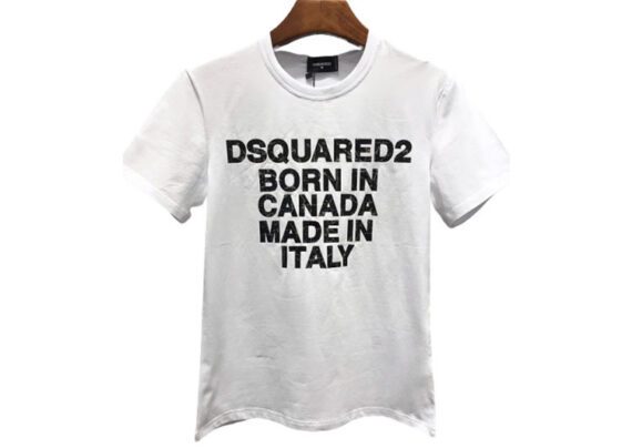 DSQUARED2 TSHIRT MEN SHORT- White Black Combo