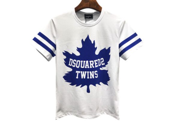 DSQUARED2 TSHIRT MEN SHORT-White Blue