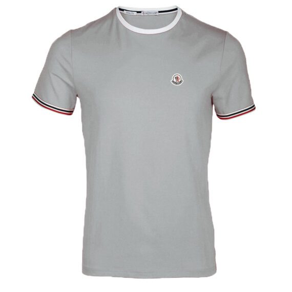 ⁦MONCLER SHORT T-SHIRT MEN GREY⁩ – תמונה ⁦2⁩