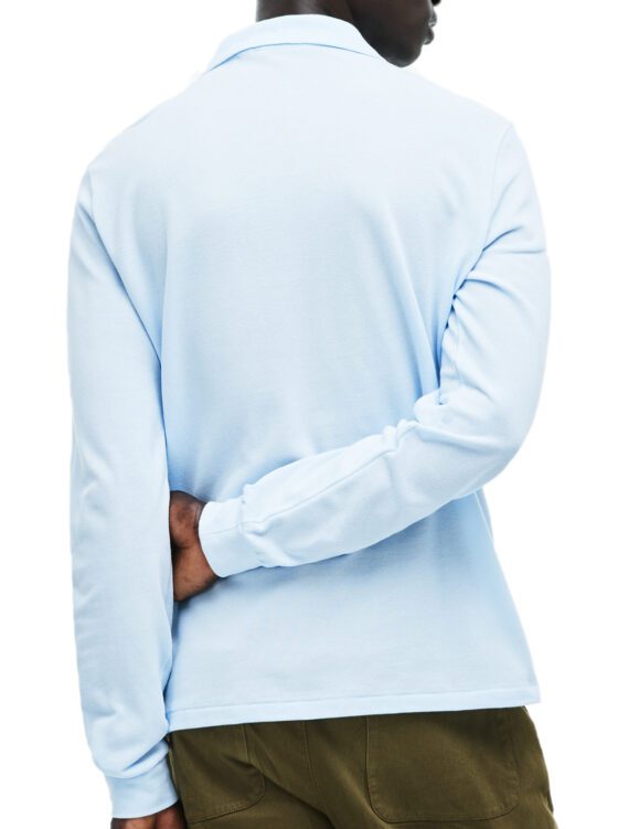 ⁦לקוסט-LACSOTE TSHIRT MEN POLO LONG - Light Blue⁩ – תמונה ⁦2⁩