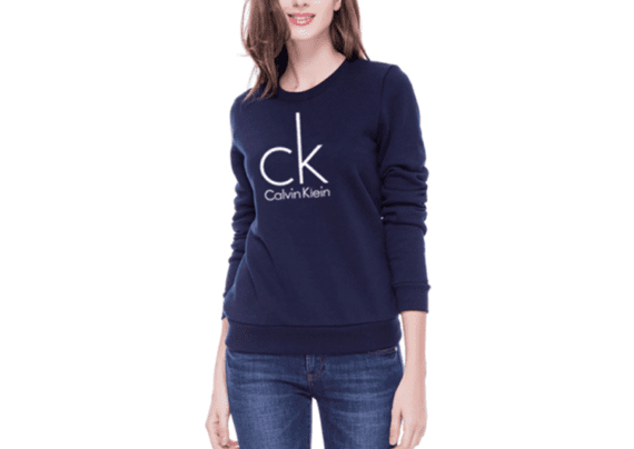 ⁦Large CK Round Neck Sweater Women-Navy Blue⁩ – תמונה ⁦2⁩