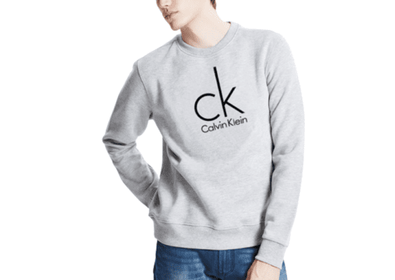 ⁦Large CK round neck sweater men-Gray⁩ – תמונה ⁦2⁩