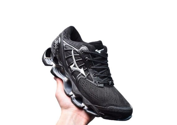 ⁦נעלי מיזונו-MIZUNO-Black & Silver⁩ – תמונה ⁦3⁩