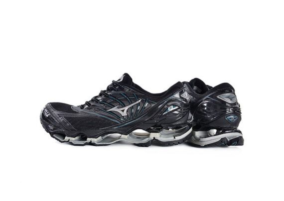 ⁦נעלי מיזונו-MIZUNO-Black & Smalt Blue⁩ – תמונה ⁦3⁩