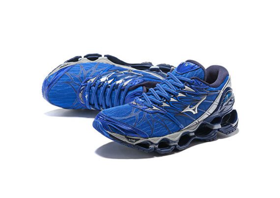 ⁦נעלי מיזונו-MIZUNO-Egyptian Blue & Grey Chateau⁩ – תמונה ⁦2⁩