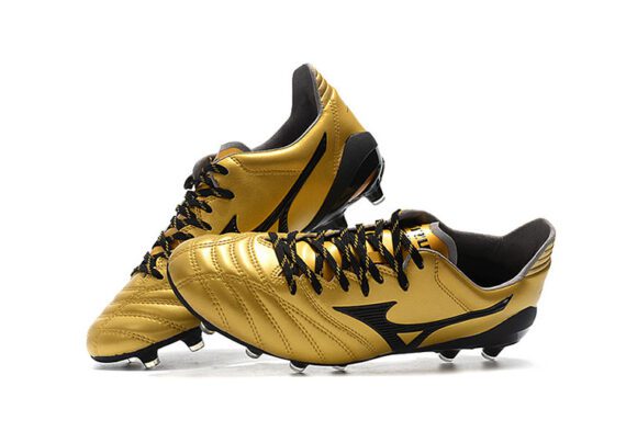 ⁦נעלי מיזונו-MIZUNO-Golden & Black⁩ – תמונה ⁦3⁩