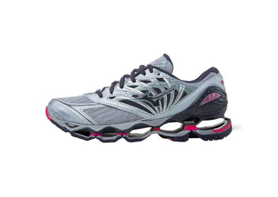 נעלי מיזונו-MIZUNO-Light Gray & Pink