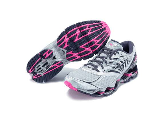 ⁦נעלי מיזונו-MIZUNO-Light Gray & Pink⁩ – תמונה ⁦5⁩