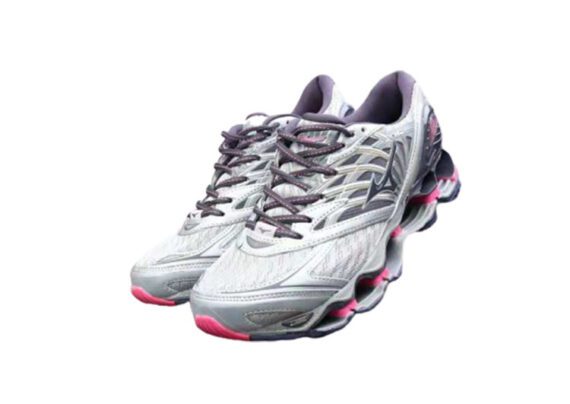 ⁦נעלי מיזונו-MIZUNO-Light Gray & Pink⁩ – תמונה ⁦2⁩