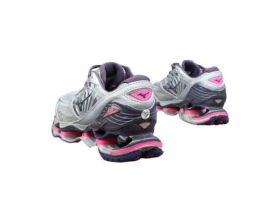 ⁦נעלי מיזונו-MIZUNO-Light Gray & Pink⁩ – תמונה ⁦6⁩