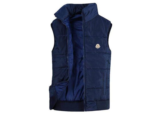 מונקלר-MONCLER VEST MEN-Navy Blue