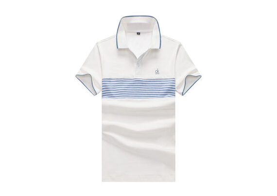 CK POLO TSHIRT MEN -White & Blue